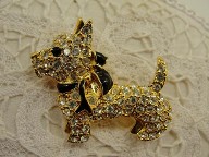 Jabberjewelry.com Vintage Monet Scotty Dog Pin