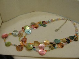 Jabberjewelry.com Signature You & I Shell & Bead Multi Color Necklace