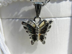 Jabberjewelry.com Vintage Mood Butterfly Pendant & Necklace