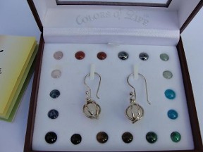 Jabberjewelry.com Bijouterie Silver Cage Dangle Earrings