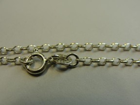 Jabberjewelry.com Silver Rolo Chain Necklace 