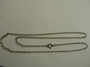 Jabberjewelry.com Silver Round Links Chain 18 
