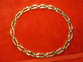 Jabberjewelry.com 16 Choker Chain Gold Tone Necklace
