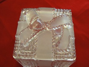 Leaded Crystal Wrapped Gift Trinket Box